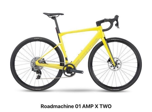 BMC Roadmachine 01 AMP X TWO (PROMO) 2023, Yellow black